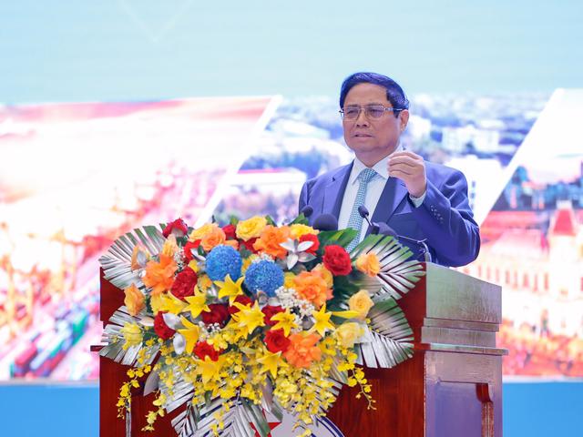 Prime Minister Pham Minh Chinh addressing the Council's 3rd Conference on May 5. (Photo source: VGP)