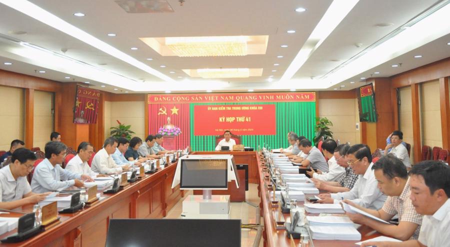 The two-day meeting of the 41st Session at The Central Inspection Committee. (Photo source: The Central Inspection Committee.)