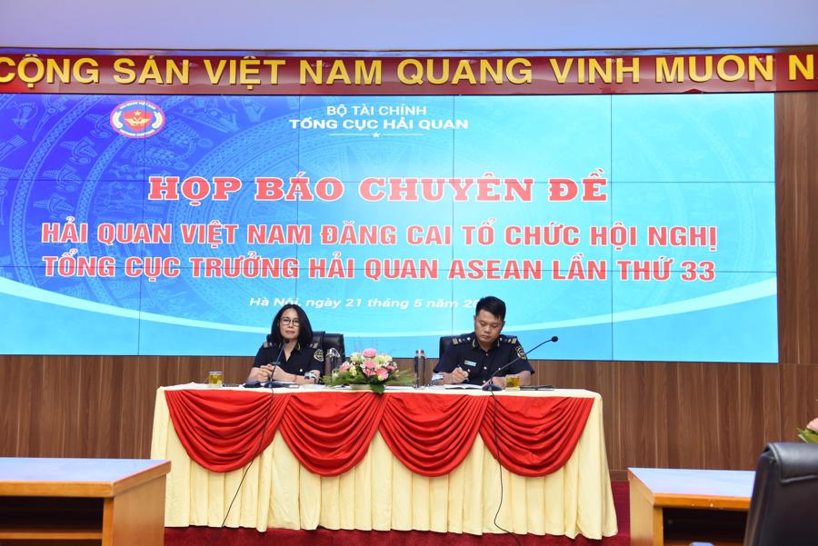 Họp b&aacute;o chuy&ecirc;n đề: "Hải quan Việt Nam đăng cai tổ chức Hội nghị Tổng cục trưởng Hải quan ASEAN lần thứ 33".&nbsp;