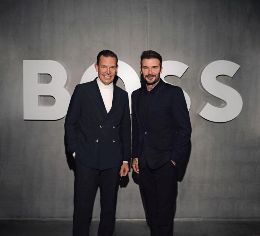 David Beckham đ&atilde; k&yacute; một hợp đồng thiết kế k&eacute;o d&agrave;i nhiều năm với Hugo Boss.