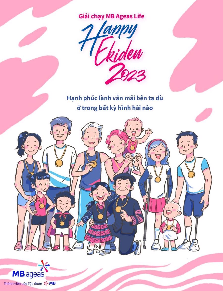 The happiness message behind a unique family relay race - Ảnh 1