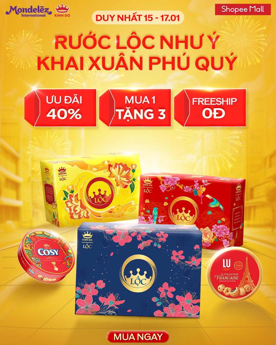 Thúc đẩy thương mại điện tử, Mondelez Kinh Đô mang lại trải nghiệm mua sắm đa dạng cho khách hàng - Ảnh 1