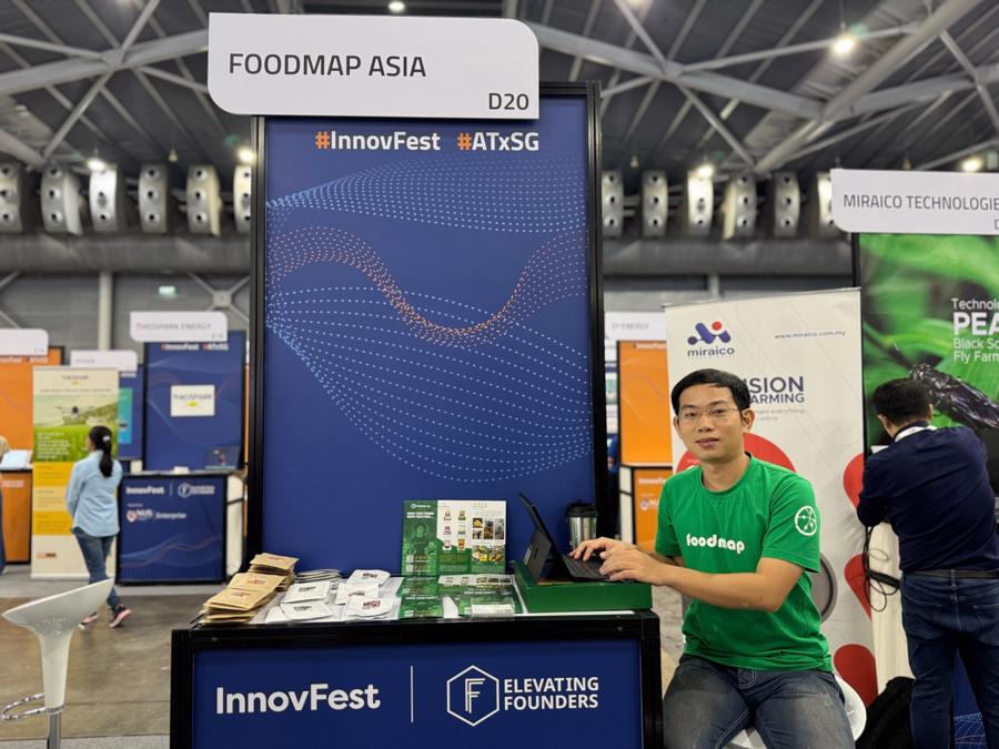 Startup Foodmap&nbsp;tại&nbsp;triển l&atilde;m c&ocirc;ng nghệ&nbsp;InnovFest x Asia 2024.