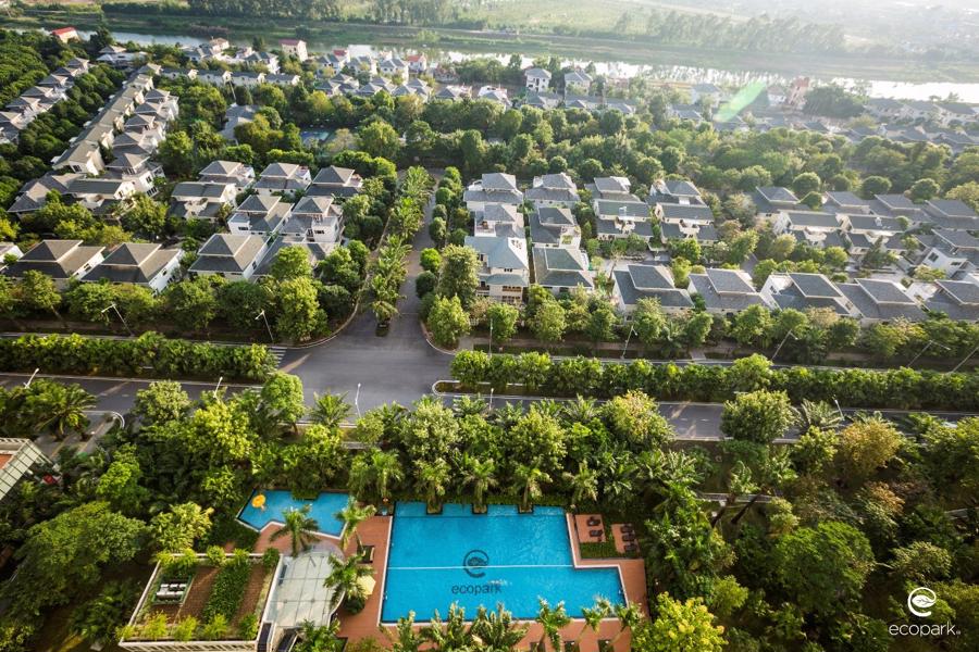 Ảnh thực tế khu đ&ocirc; thị Ecopark.