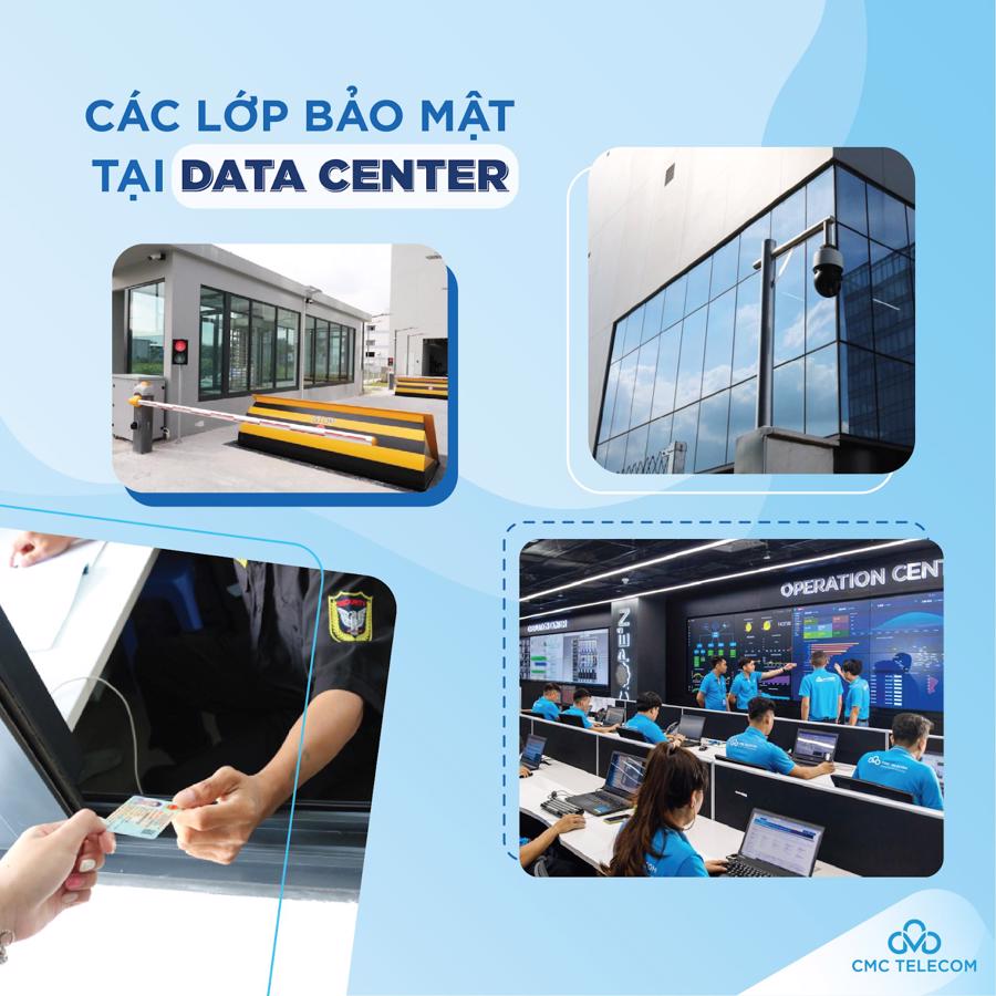 Hệ thống bảo mật đa lớp theo chuẩn TVRA của CMC Data Center T&acirc;n Thuận.