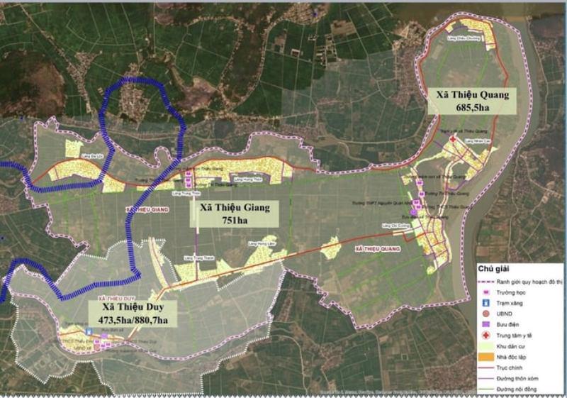 Bản đồ quy hoạch Khu c&ocirc;ng nghiệp Giang Quang Thịnh