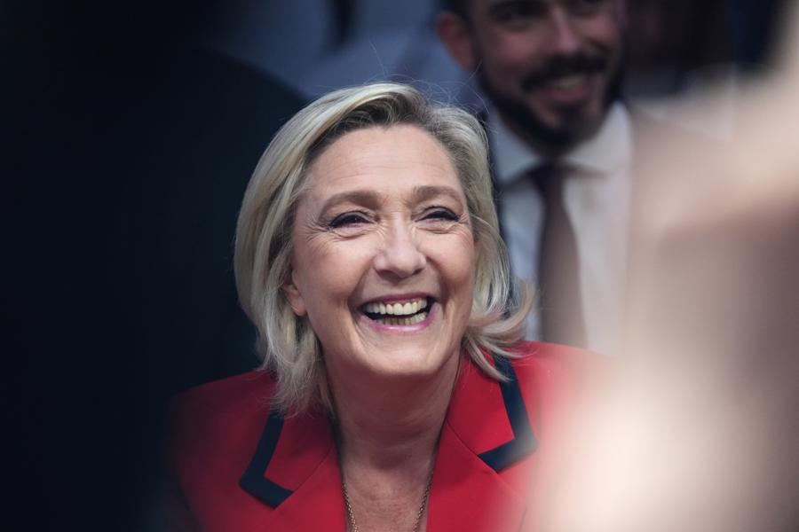 Ch&iacute;nh trị gia cực hữu Ph&aacute;p Marine Le Pen - Ảnh: Bloomberg.