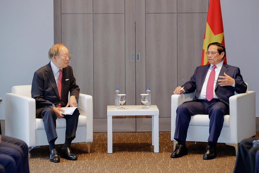 Thủ tướng đề nghị CJ tiếp tục mở rộng đầu tư nhiều hơn, chất lượng hơn, coi Việt Nam l&agrave; thị trường chiến lược, c&ugrave;ng th&agrave;nh c&ocirc;ng với Việt Nam - Ảnh: VGP