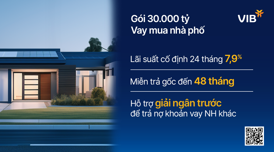 VIB ra mắt gói vay mua nhà phố 30.000 tỷ, lãi suất chỉ 5,9%, miễn trả gốc đến 48 tháng     - Ảnh 2