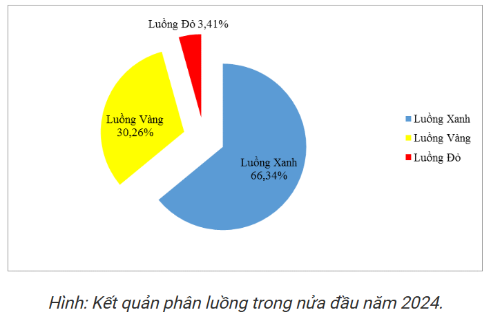 Tờ khai luồng đỏ giảm mạnh, ngành hải quan đạt chỉ tiêu đề ra trong nửa đầu năm - Ảnh 1