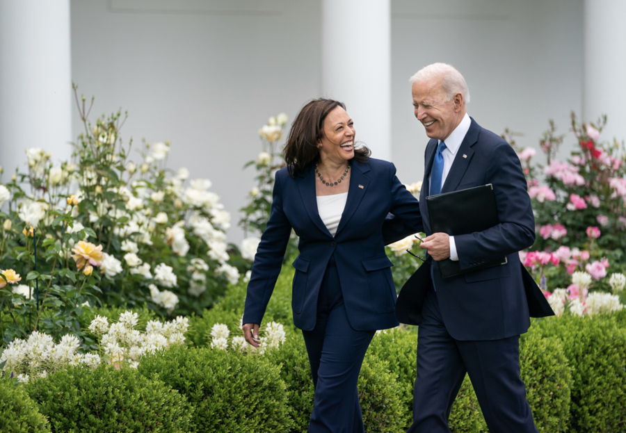 Tổng thống đương nhiệm Joe Biden v&agrave; Ph&oacute; Tổng thống Kamala Harris.&nbsp;