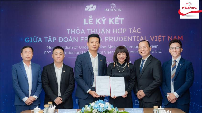 Tập đo&agrave;n FPT k&yacute; kết hợp t&aacute;c với Prudential Việt Nam th&uacute;c đẩy chuyển đổi số to&agrave;n diện v&agrave; cung cấp c&aacute;c giải ph&aacute;p c&ocirc;ng nghệ th&ocirc;ng tin ti&ecirc;n tiến, giải ph&aacute;p thanh to&aacute;n kh&ocirc;ng d&ugrave;ng tiền mặt.