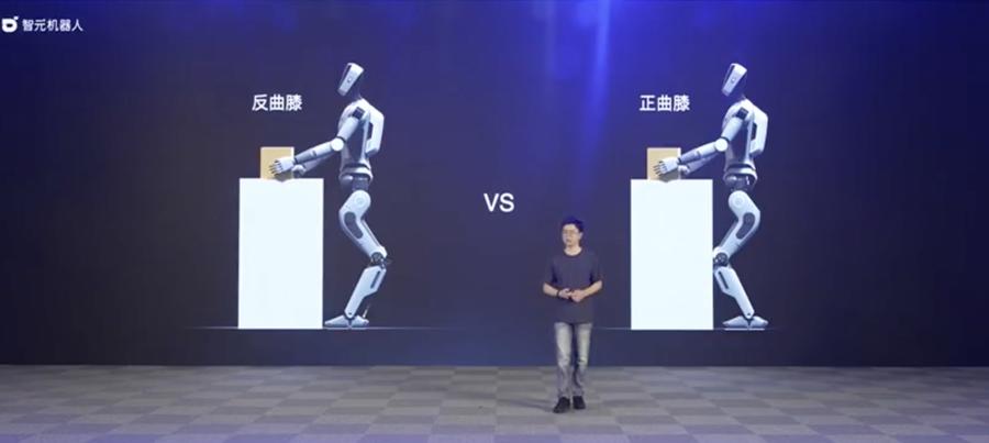 Nh&agrave; s&aacute;ng lập Agibot Zhi Huijun giới thiệu về c&aacute;c mẫu robot h&igrave;nh người của c&ocirc;ng ty.&nbsp;