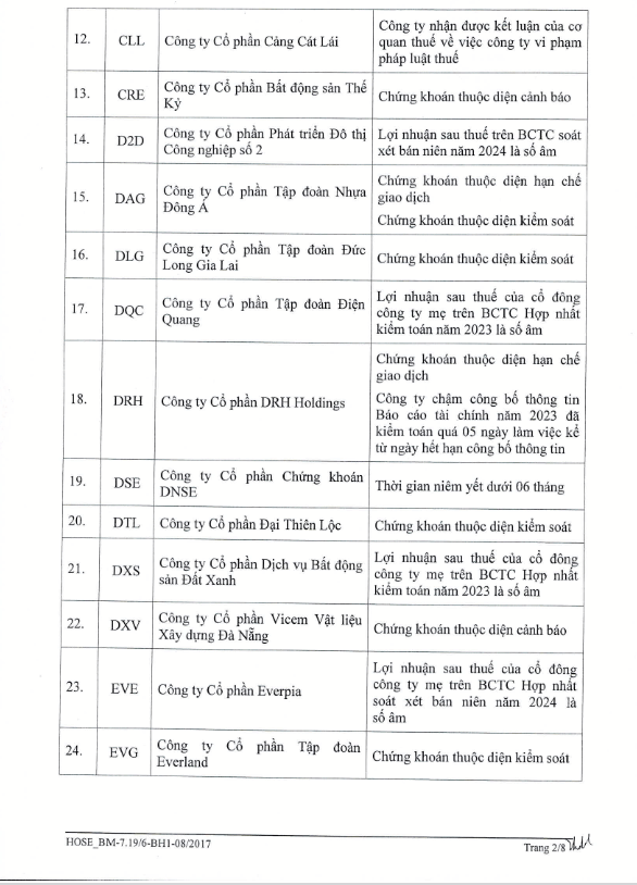 Đến cuối tháng 8, đã có 95 mã bị cắt margin trên sàn HOSE - Ảnh 2