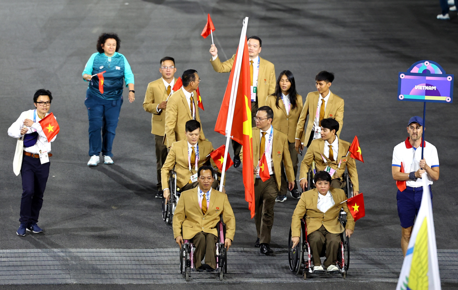 Đo&agrave;n thể thao người khuyết tật Việt Nam tham dự Paralympic Paris 2024 với 7 VĐV, đều đến từ TP.HCM.