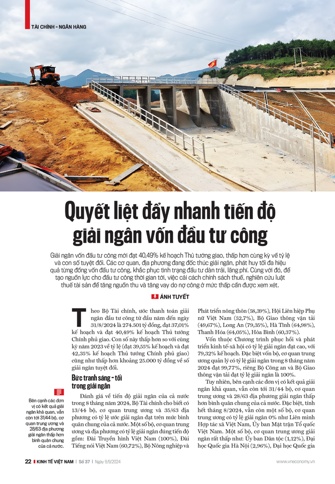 Quyết liệt đẩy nhanh tiến độ giải ngân vốn đầu tư công - Ảnh 2