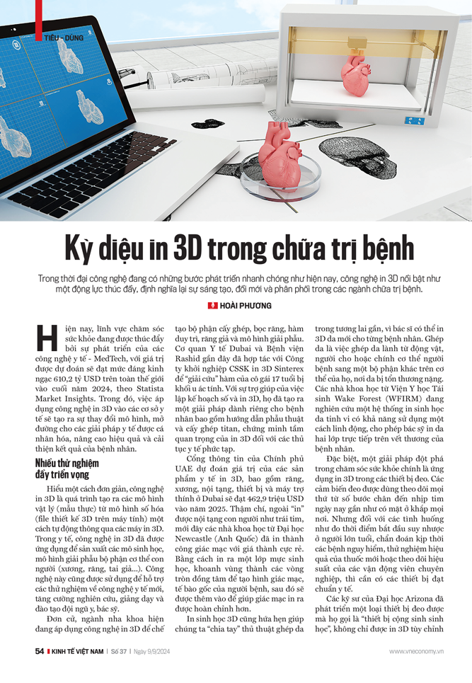 Kỳ diệu in 3D trong chữa trị bệnh - Ảnh 1