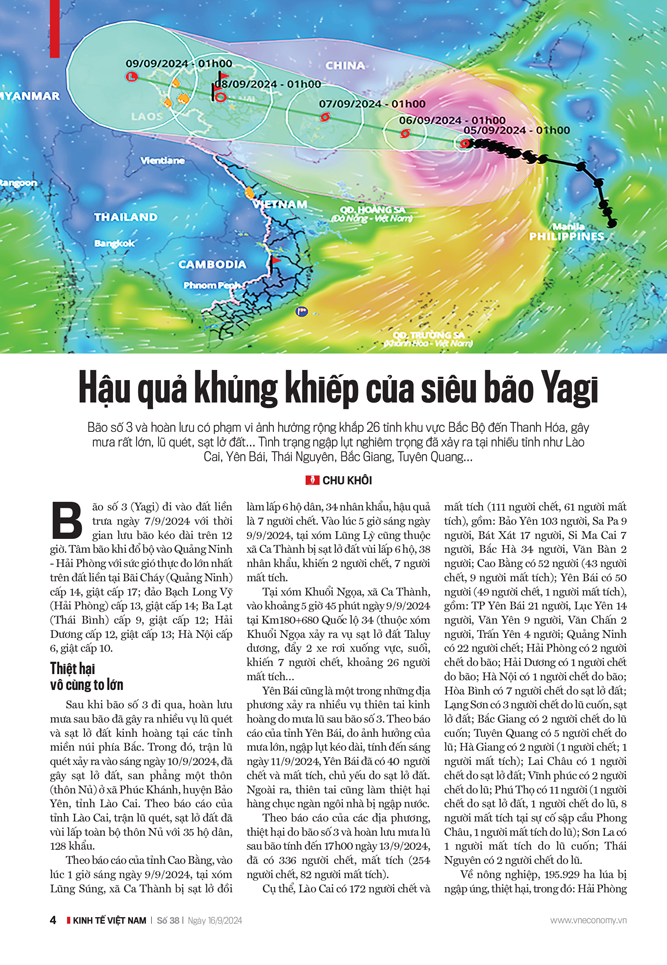 Hậu quả khủng khiếp của siêu bão Yagi - Ảnh 2