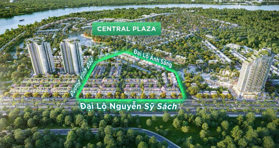 Vị trí “ngũ giác kim cương” của Central Plaza.