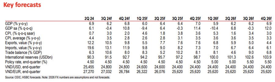 HSBC maintains its forecast for Vietnam's GDP growth rate at 6.5% for both 2024 and 2025  - Ảnh 2