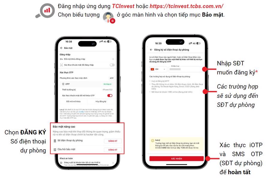 TCBS bảo vệ khách hàng với nhiều tính năng bảo mật vượt trội trên TCInvest - Ảnh 2