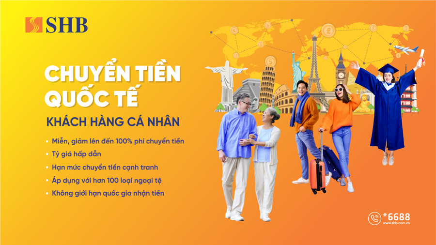 Chuyển tiền ra nước ngo&agrave;i l&agrave; một dịch vụ phổ biến tại SHB được nhiều kh&aacute;ch h&agrave;ng tin dung.