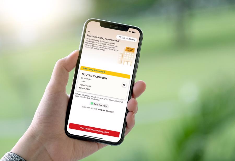 PVcomBank triển khai thành công dịch vụ liên kết tài khoản nhận chi trả an sinh xã hội trên ứng dụng VNeID.