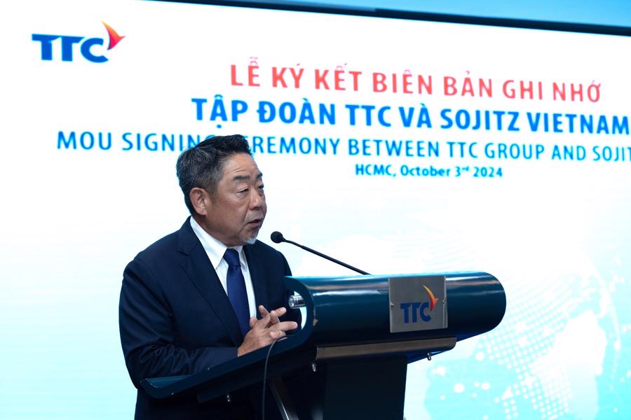 Mr. Mizushima Kozo, General Director of Sojitz Vietnam, affirmed that the signing of the MoU will mark the beginning of collaborative development between the two parties.