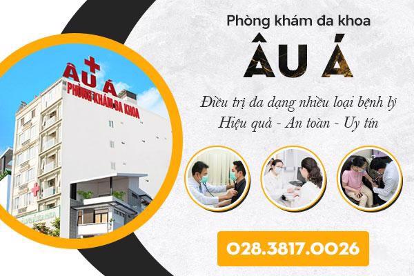 Ph&ograve;ng kh&aacute;m Đa khoa &Acirc;u &Aacute; tọa lạc tại 425 Nguyễn Văn Lu&ocirc;ng, P.12, Q.6, TP.HCM.