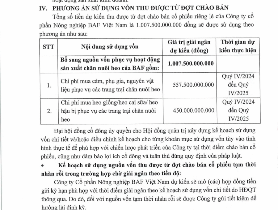 BAF trình cổ đông phương án chào bán 65 triệu cổ phiếu giá 15.500 đồng - Ảnh 1