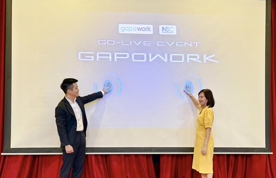 Kh&ocirc;ng gian l&agrave;m việc số GapoWork ch&iacute;nh thức &ldquo;go-live&rdquo; tại May Nh&agrave; B&egrave;.