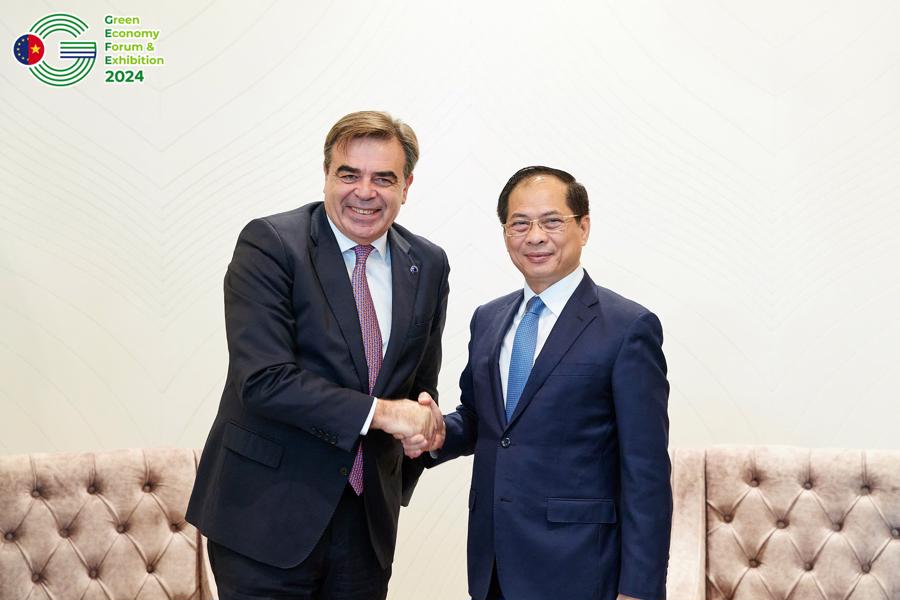 Mr. Margaritis Schinas, Vice President of the&nbsp;European Commission and Deputy Prime Minister Bui Thanh Son