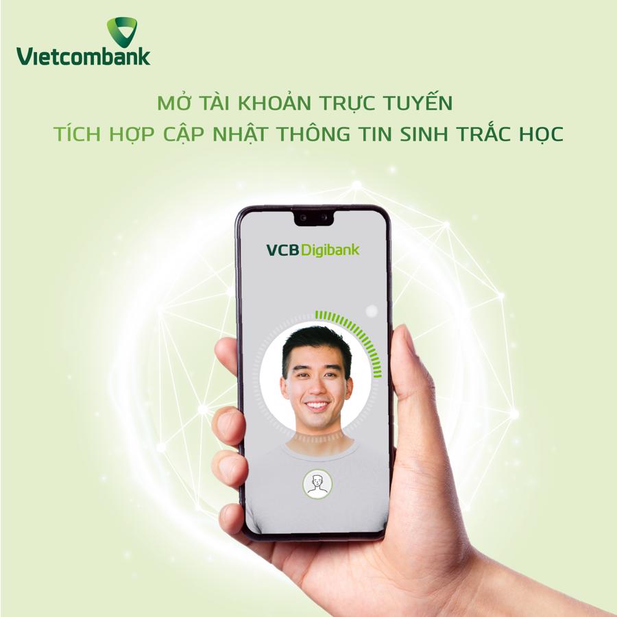 Vietcombank: Mở tài khoản trực tuyến tích hợp thông tin sinh trắc học - Ảnh 1