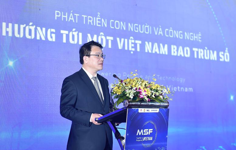 &Ocirc;ng Trần Quốc Phương,&nbsp;Thứ trưởng Bộ Kế hoạch v&agrave; Đầu tư, ph&aacute;t biểu tại diễn đ&agrave;n.