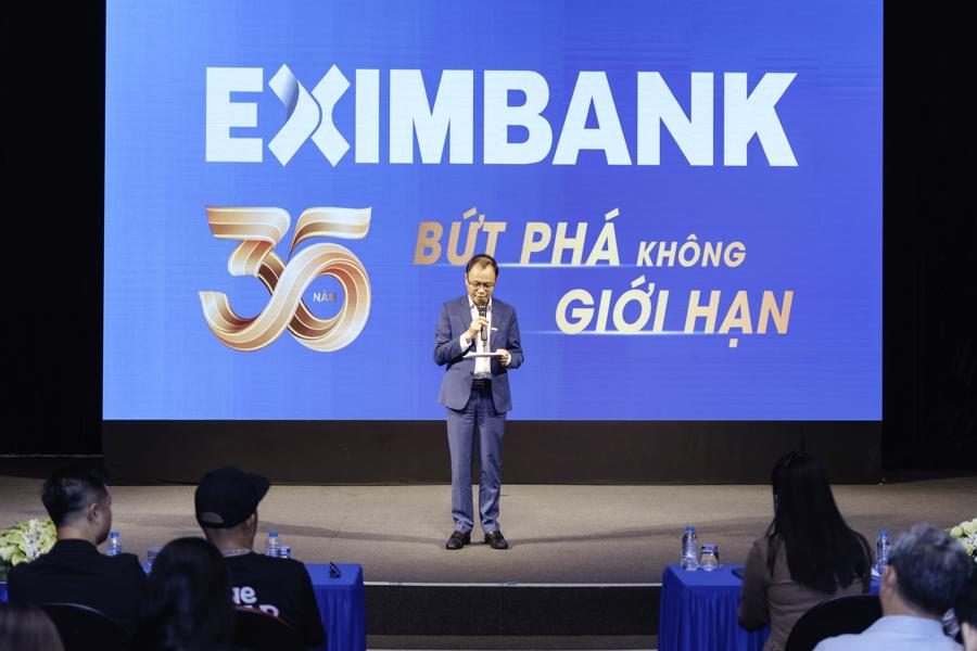 Ông Nguyễn Hồ Hoàng Vũ - Phó Tổng giám đốc Eximbank - phát biểu tại buổi họp báo công bố HOZO 2024.