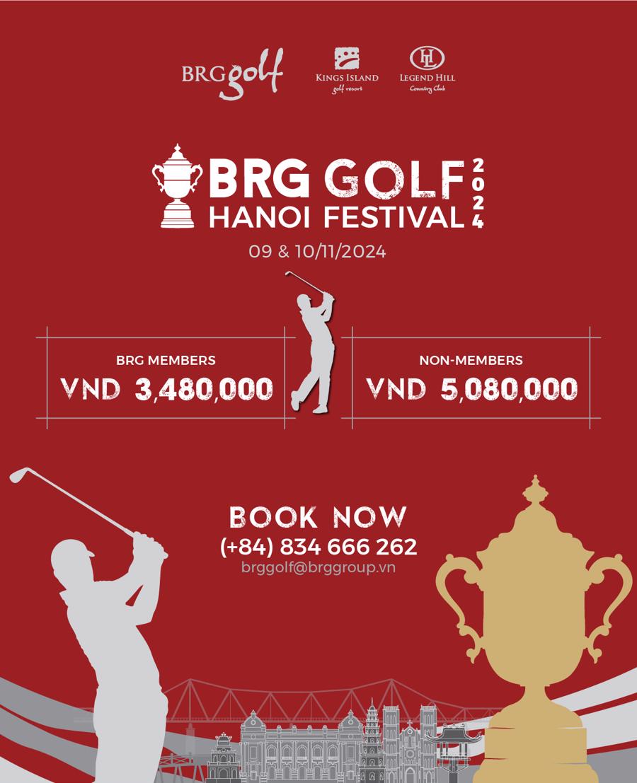 Mức giá hấp dẫn của sự kiện "BRG Golf Hanoi Festival 2024".