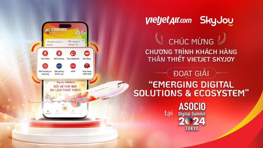 Vietjet SkyJoy được vinh danh tại “ASOCIO DX Award 2024” - Ảnh 1