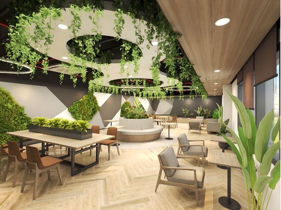 The project features nature-inspired amenities