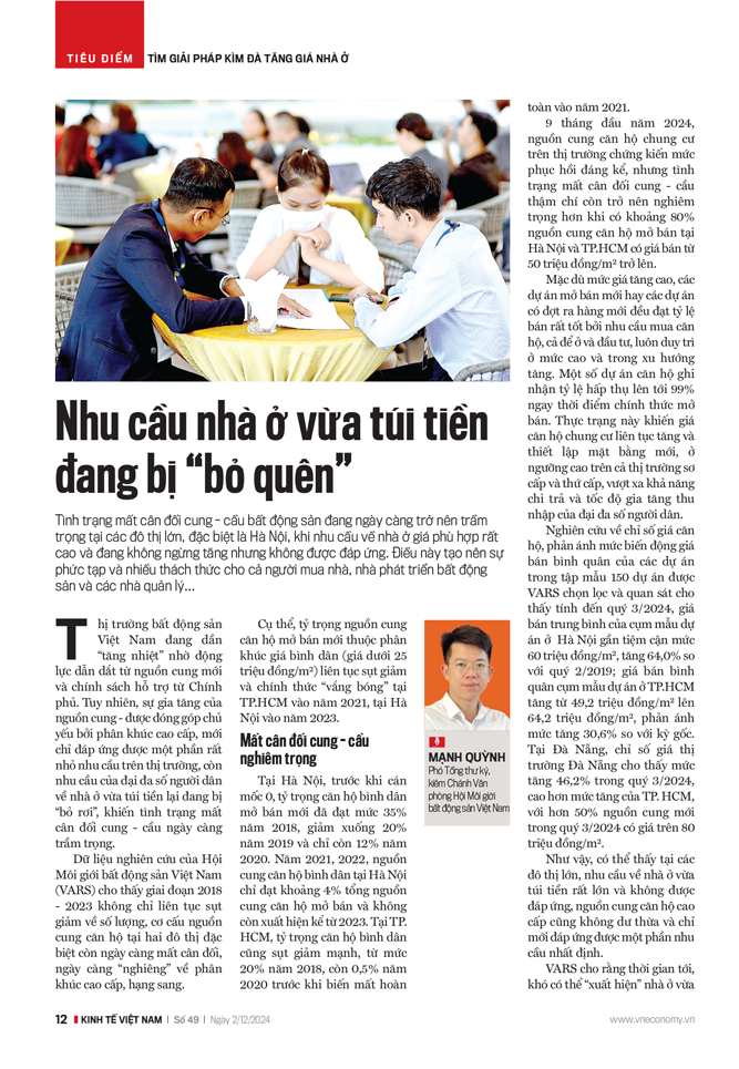 Nhu cầu nhà ở vừa túi tiền đang bị “bỏ quên”  - Ảnh 1