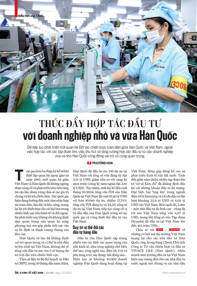 Thúc đẩy hợp tác đầu tư với doanh nghiệp nhỏ và vừa Hàn Quốc - Ảnh 2