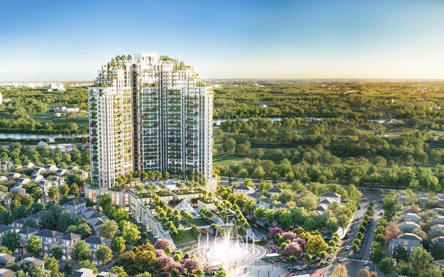 Central Park Residences g&acirc;y ấn tượng với thiết kế h&igrave;nh c&aacute;nh buồm v&agrave; diện t&iacute;ch vườn xanh đến 20.000 m2.