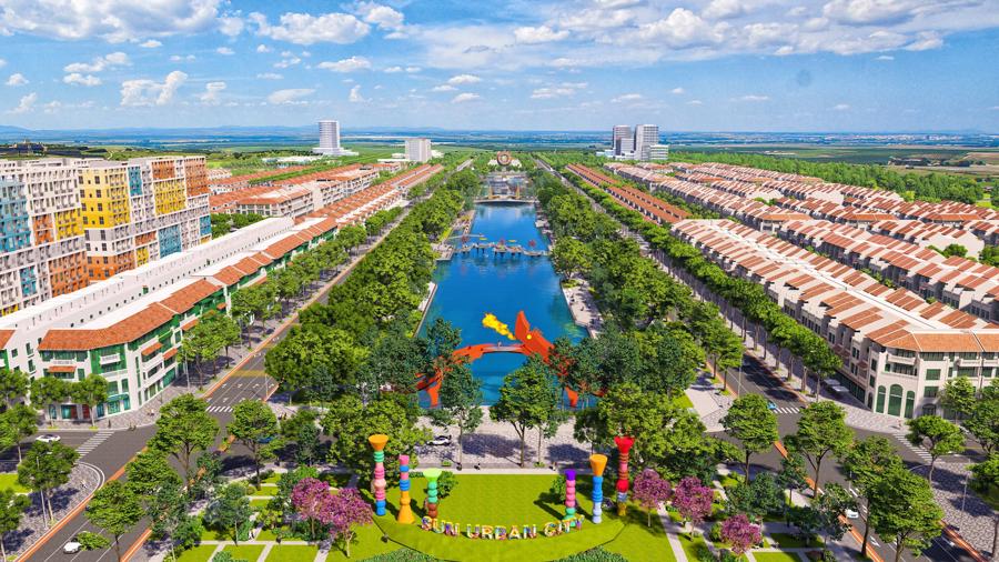 Trục đại lộ lễ hội sẽ l&agrave; kh&ocirc;ng gian tổ chức c&aacute;c sự kiện lớn tại Sun Urban City.