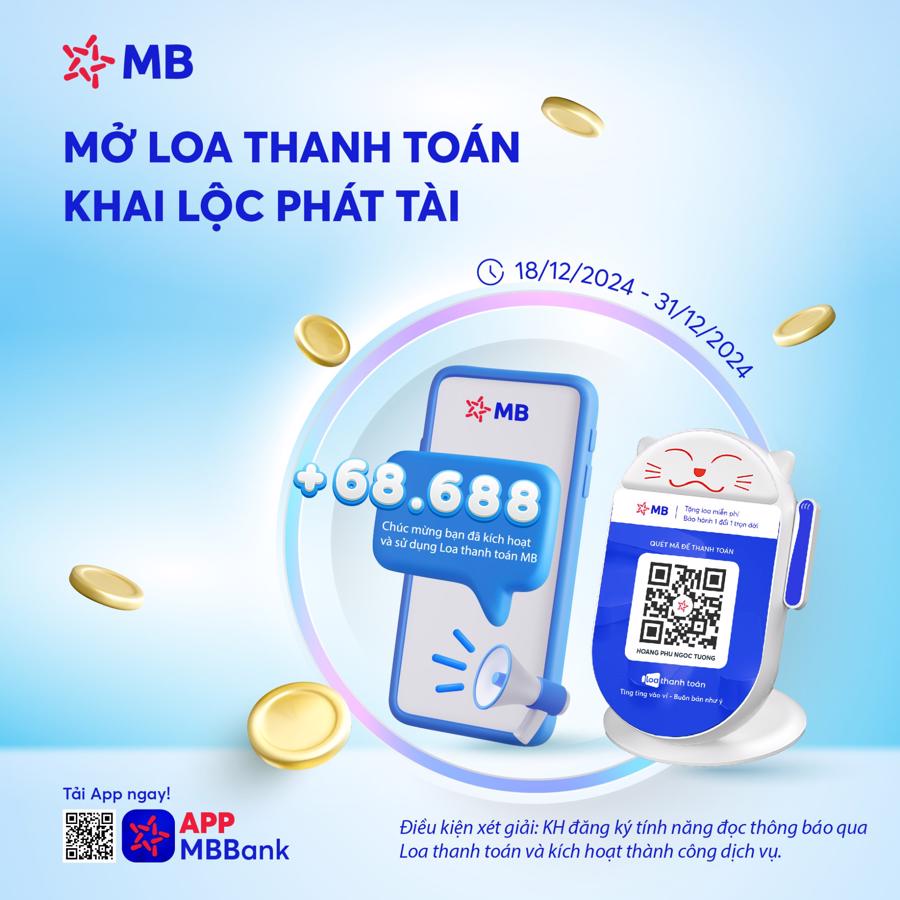 MB tặng miễn phí thiết bị loa thanh toán cho hộ kinh doanh nhỏ  - Ảnh 2