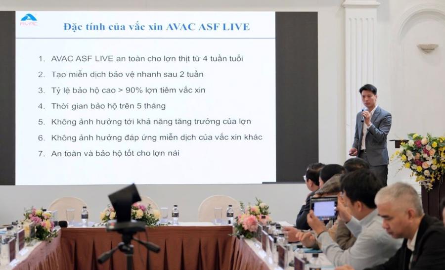 TS. Nguyễn Văn Điệp: Tỷ lệ bảo hộ của vaccine&nbsp;AVAC ASF Live đạt tr&ecirc;n 90%.