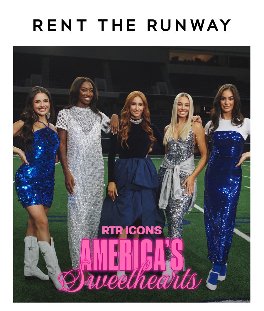 M&agrave;n hợp t&aacute;c giữa&nbsp;Rent the Runway v&agrave; đội cổ vũ b&oacute;ng bầu dục Dallas Cowboys Cheerleader g&acirc;y được sự ch&uacute; &yacute; mạnh mẽ.