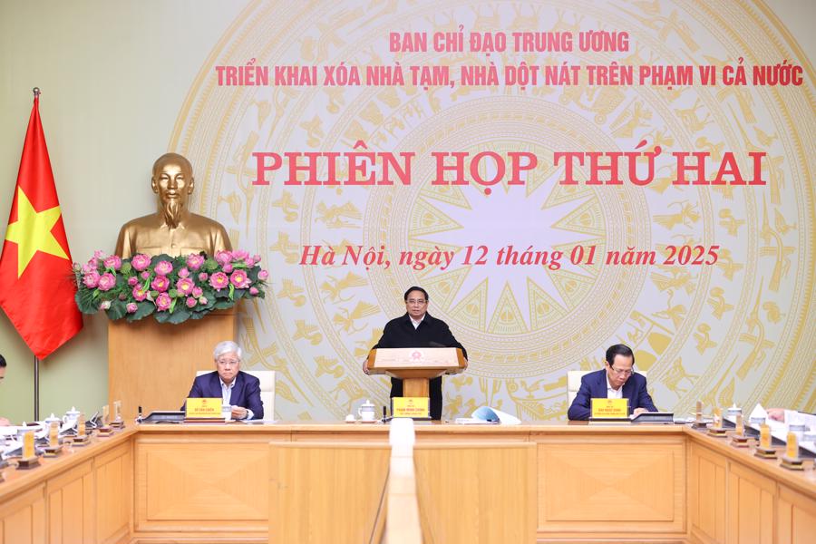 Thủ tướng ph&aacute;t biểu tại phi&ecirc;n họp - Ảnh: VGP