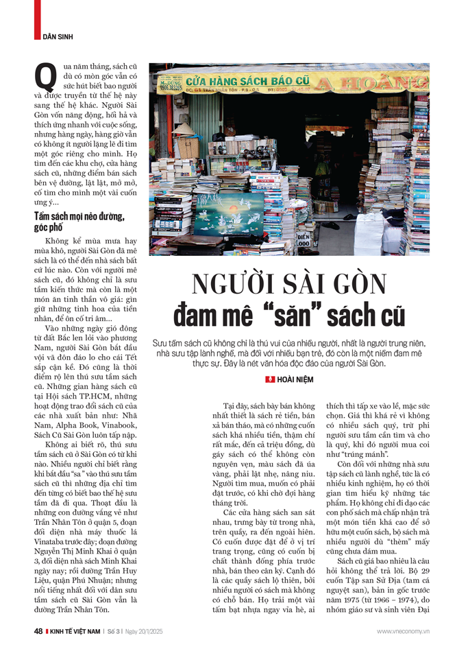 Người Sài Gòn đam mê  “săn” sách cũ - Ảnh 1