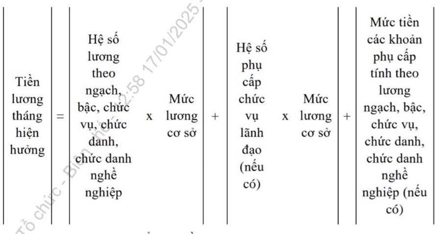 C&aacute;ch t&iacute;nh tiền lương th&aacute;ng hiện hưởng để t&iacute;nh ch&iacute;nh s&aacute;ch, chế độ khi nghỉ việc.