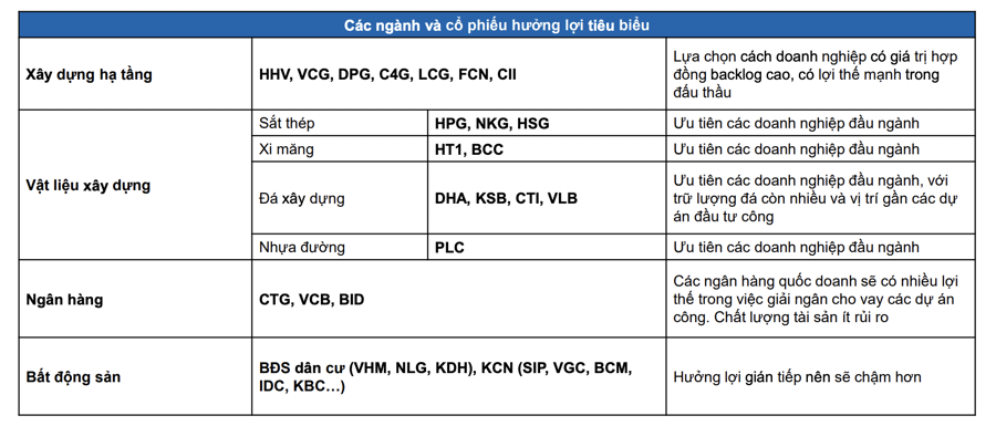 Nhiều nhóm ngành hưởng lợi từ việc Chính phủ thúc đẩy đầu tư công, cổ phiếu nào tiềm năng nhất? - Ảnh 2