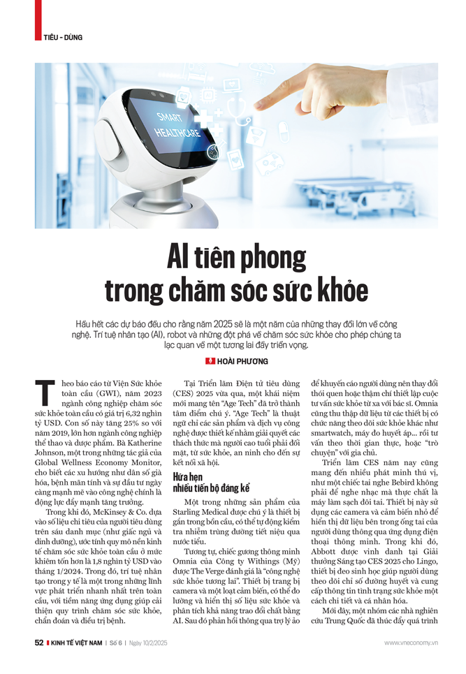 AI tiên phong trong chăm sóc sức khỏe - Ảnh 1